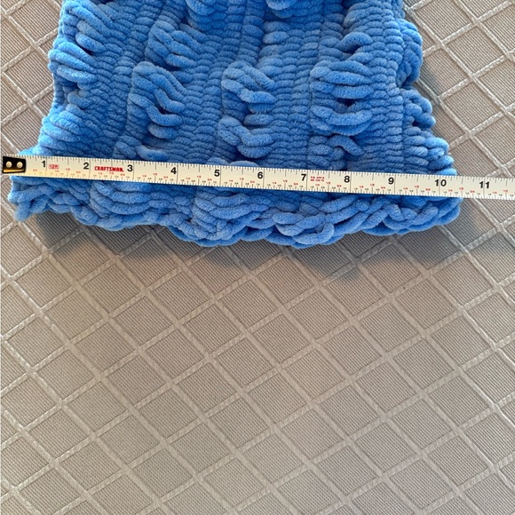 ScottyB Collection Plush Shadow Blue, Slouch Beanie in Chenile - Picture 12 of 14